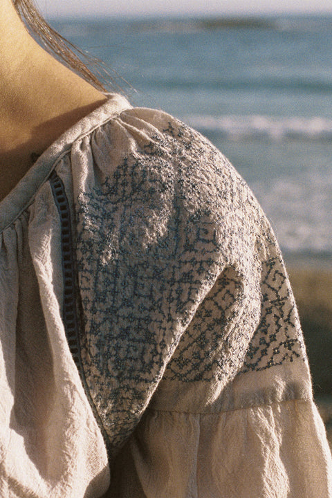 CHER - Blusa in cotone, colore lavanda