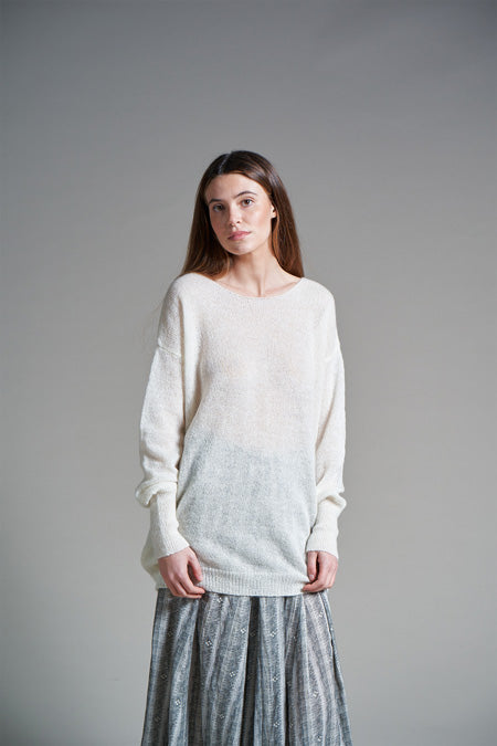 GISEL - Oversize sweater with V back neck - Local Apparel