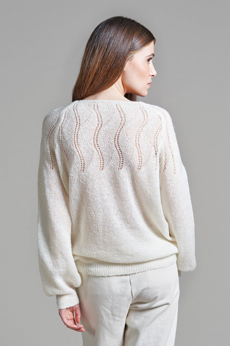 ISABELLA - Openwork knitted sweater - Local Apparel