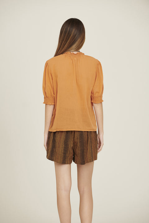 BONITA - Blusa in cotone organico, colore arancione