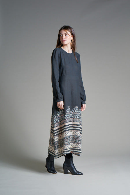 MARIA - Long dress in warm cotton - Local Apparel